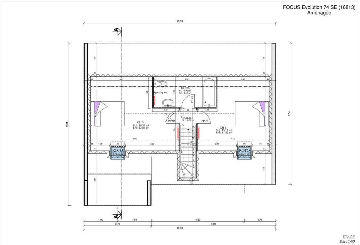 Plan Étage Écureuil Evo City
