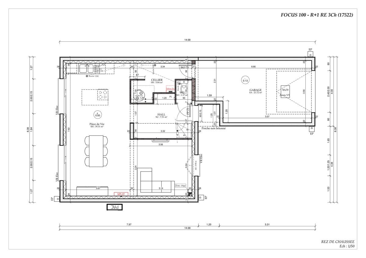 Plan Rez-de-chaussée Écureuil Urban