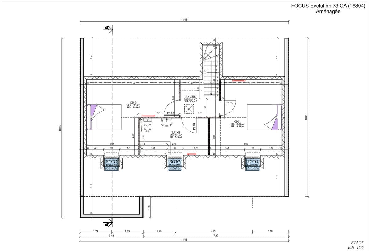 Plan Étage Écureuil Evo