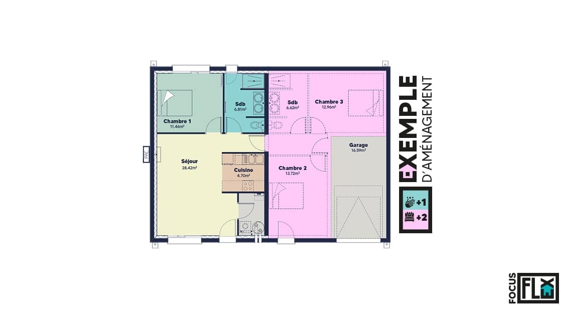 Plan Rez-de-chaussée Écureuil Flex